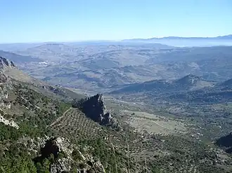 Vista sur desde el puerto de las Palomas.