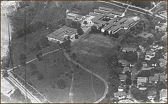 Vista aérea de los inicio del instituto