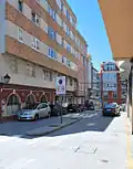 Vista de la calle dedicada a Isabel en La Coruña.