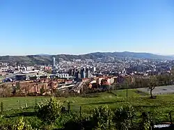 Vista de Bilbao desde el monte Kobetas.