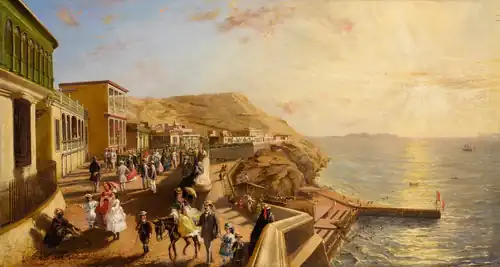 Vista de Chorrillos, 1865