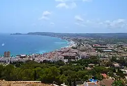 Vista de la badia des d'un turó