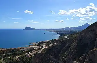 Vista de la bahía de Altea desde el Mascarat