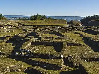 Vista general de la croa del castro.