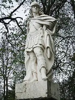 Reyes godos, siglo&nbsp;XVIII, parque de La Florida