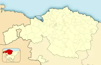 Forúa ubicada en Vizcaya