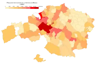 Población por municipio (2018)