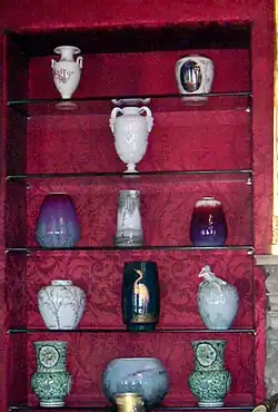 Parte de la colección de porcelana