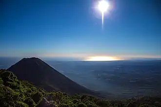 Volcán de Izalco en el departamento de Sonsonate