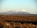 Vista cercana del volcán Parinacota.