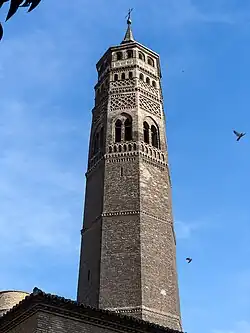 Torre de la Iglesia de San Pablo, último tercio del S.XIII (Zaragoza)[9]​