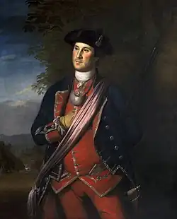Retrato de George Washington con tricornio
