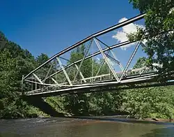 El puente Waterville (1890) en Swatara State Park en Pennsylvania