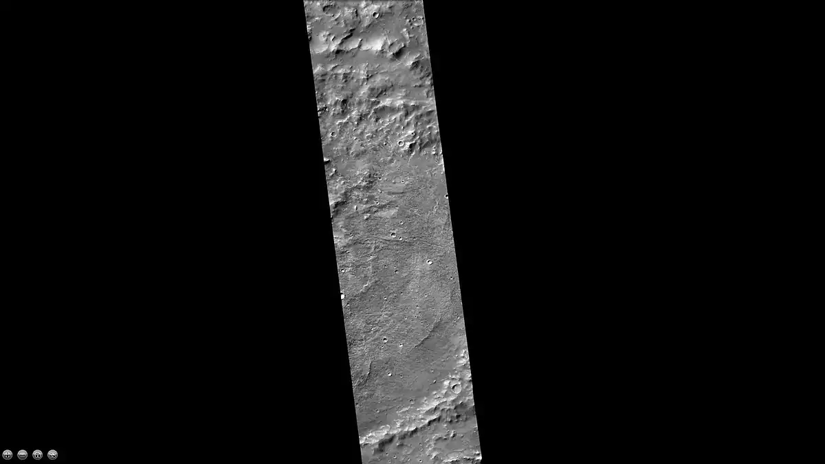 Lassell (cráter marciano), visto por la cámara CTX (en el Mars Reconnaissance Orbiter).