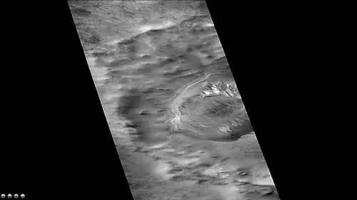 Cráter Suess, fotografía de la cámara CTX a bordo del Mars Reconnaissance Orbiter