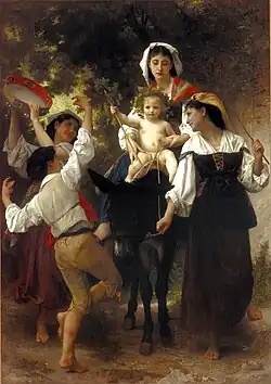 William-Adolphe Bouguereau, Regreso de la Cosecha, c.2.92 4.14