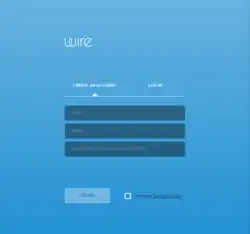 Inicio de sesión en la aplicación web de Wire