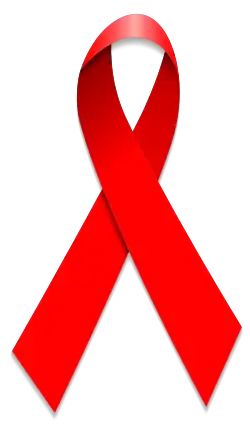 El lazo de cinta roja que se usa en las campañas contra el SIDA