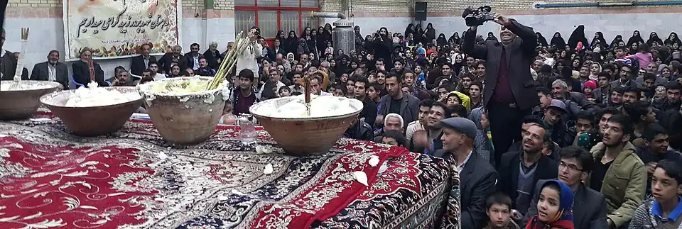 Special ceremony in yalda night zibad