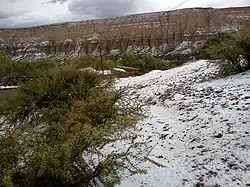 Yavi Chico cubierto de granizo Marzo 2014