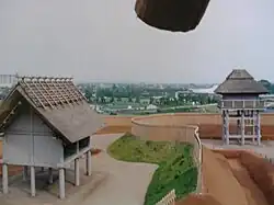 Viviendas reconstruidas tipo casas-pozo, en Yoshinogari, Prefectura de Saga, siglo segundo o tercero.