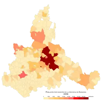 Población por municipio en 2018
