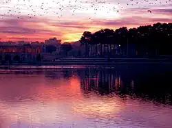 Río Zayandeh en Isfahán