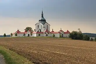 Iglesia de peregrinación de San Juan Nepomuceno (1719-1727) en Žďár nad Sázavou, también de Santini