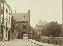 Situación en 1923 poco después de que los edificios fueran demolidos para dar paso a la nueva construcción de carreteras.
