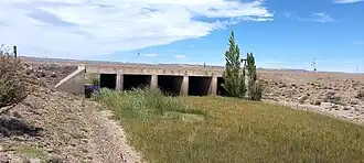 Alcantarilla de la ruta 26 sobre el arroyo.
