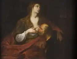 Caridad Romana. Cuadro barroco de la Escuela Italiana. Biblioteca Museo Víctor Balaguer