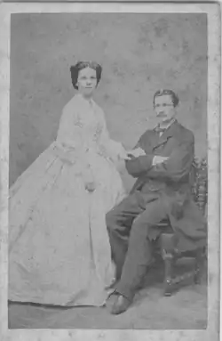 Wedding -Francisca "Panchita" Ribas y Palacios con su esposo Gustav Julius Vollmer Ribas