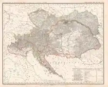 Mapa del imperio de 1848.