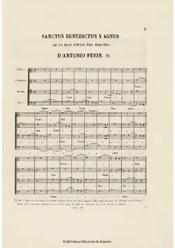 sanctus benedictus y agnus